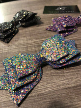 Load image into Gallery viewer, Pretty In Glitter-Dark Tone Hair Bow  Collection
