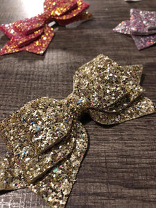 Pretty In Glitter-Pink Tone Hair Bow Collection