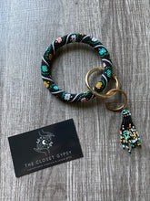 Load image into Gallery viewer, Abstract Beaded Key Fob, Key Ring Collection
