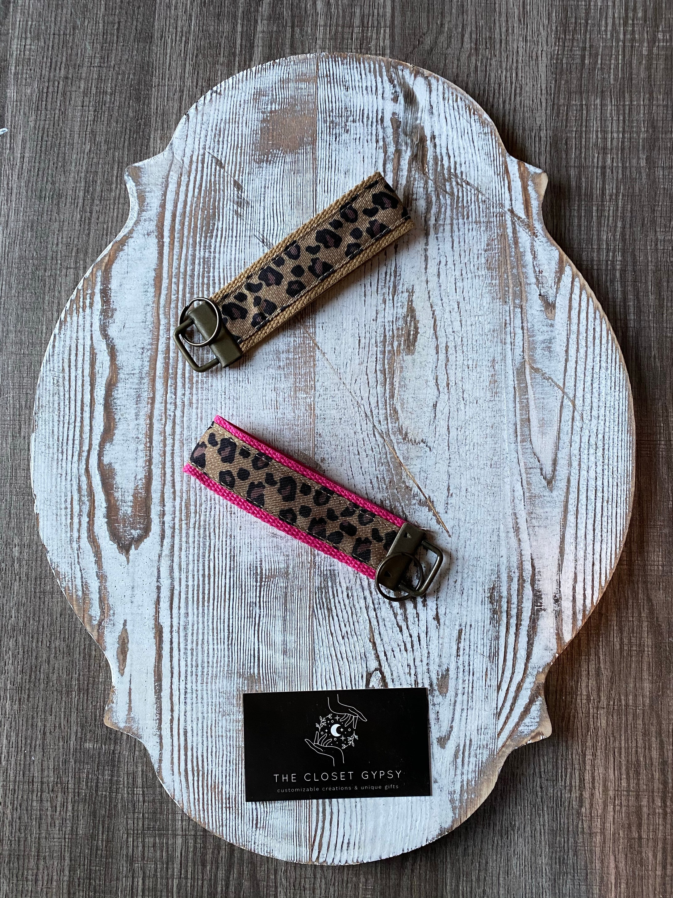 Cheetah Print Key Fobs