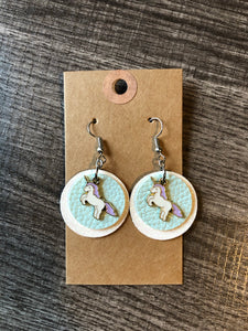 Glitter unicorn Earrings