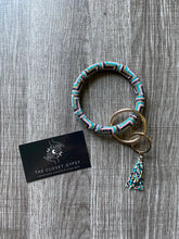 Load image into Gallery viewer, Abstract Beaded Key Fob, Key Ring Collection
